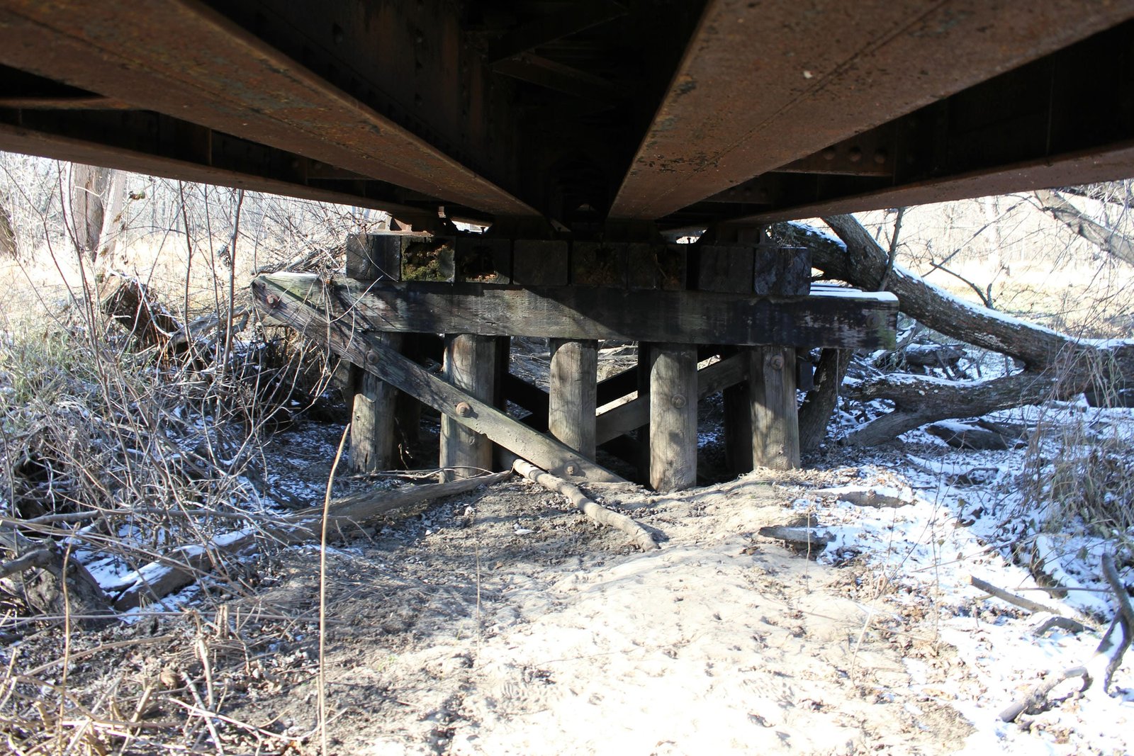 Under deck girder span, north approach